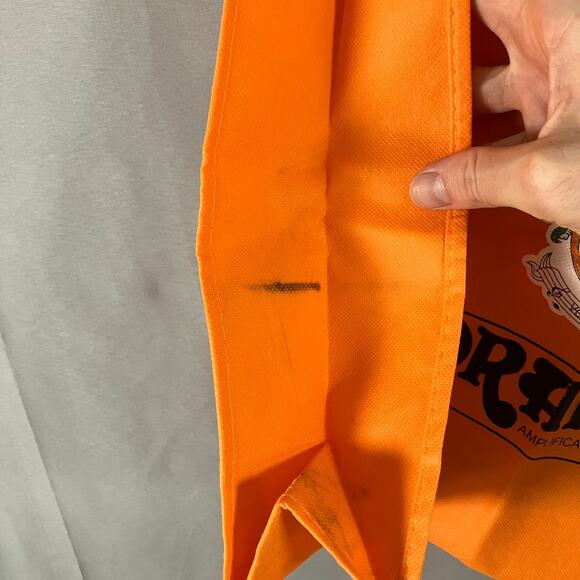Orange Amplification Tote Bag 17x15 Logo Music Promo Slight Marks See Photos - Picture 16 of 16